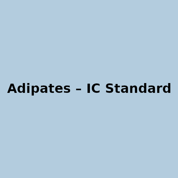 Adipates - IC Standard | ISC Science