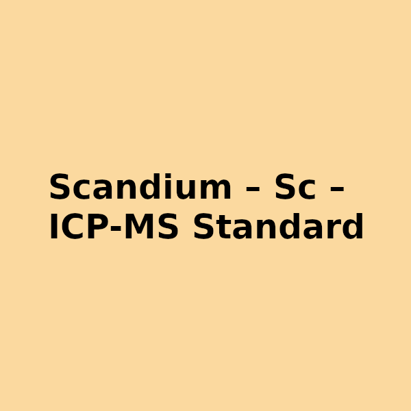 Scandium - Sc - ICP-MS Standard | ISC Science